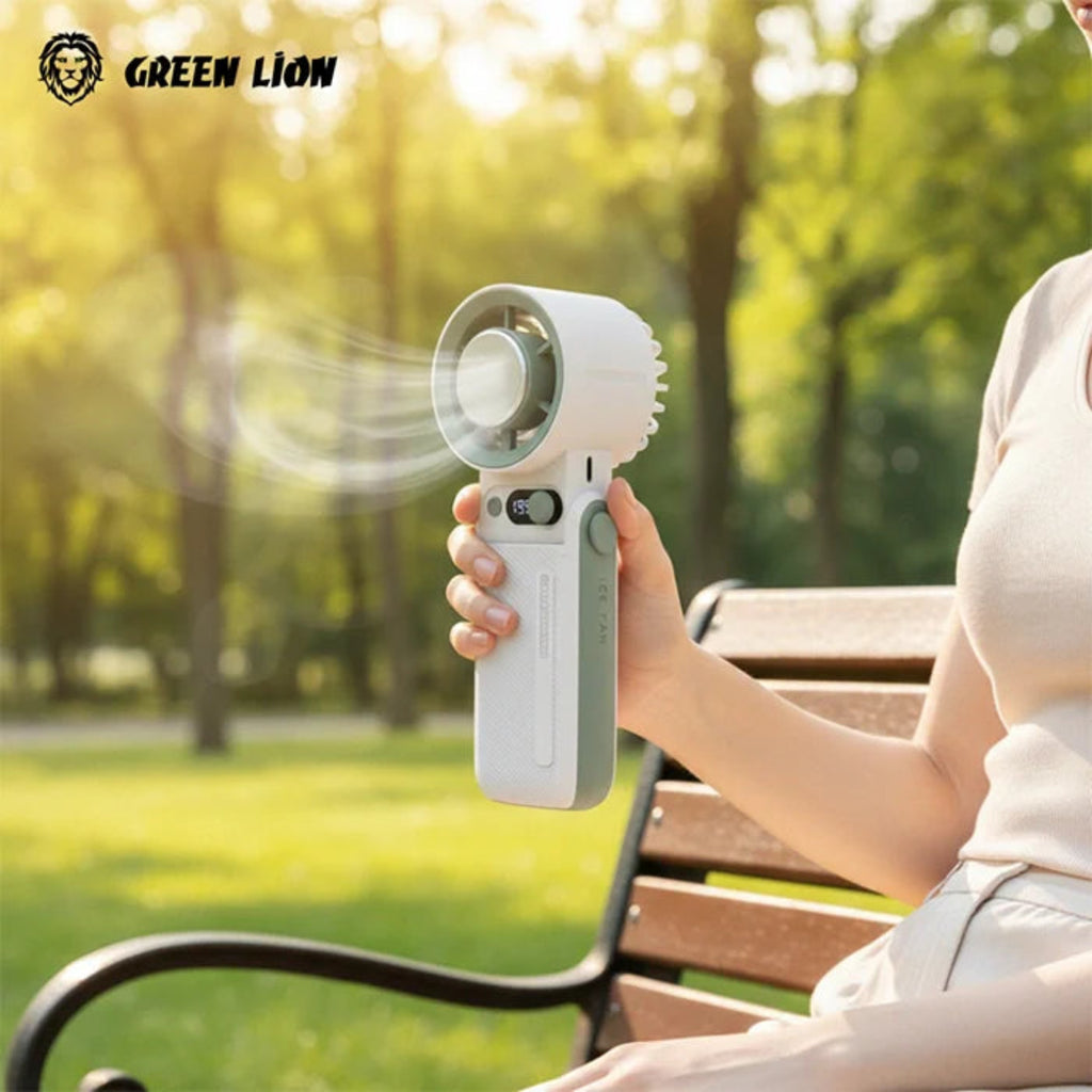 Green Lion Coolio Portable Fan, 10000RPM Rechargeable Handheld Cooling Fan - GB-236X Green Lion Coolio Portable Fan, 10000RPM Rechargeable Handheld Cooling Fan - GB-236X