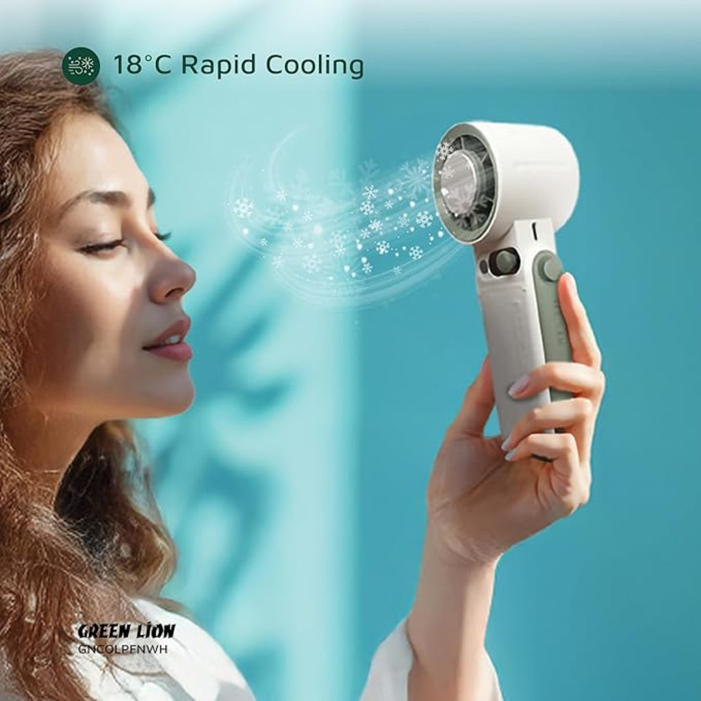 Green Lion Coolio Portable Fan, 10000RPM Rechargeable Handheld Cooling Fan - GB-236X Green Lion Coolio Portable Fan, 10000RPM Rechargeable Handheld Cooling Fan - GB-236X