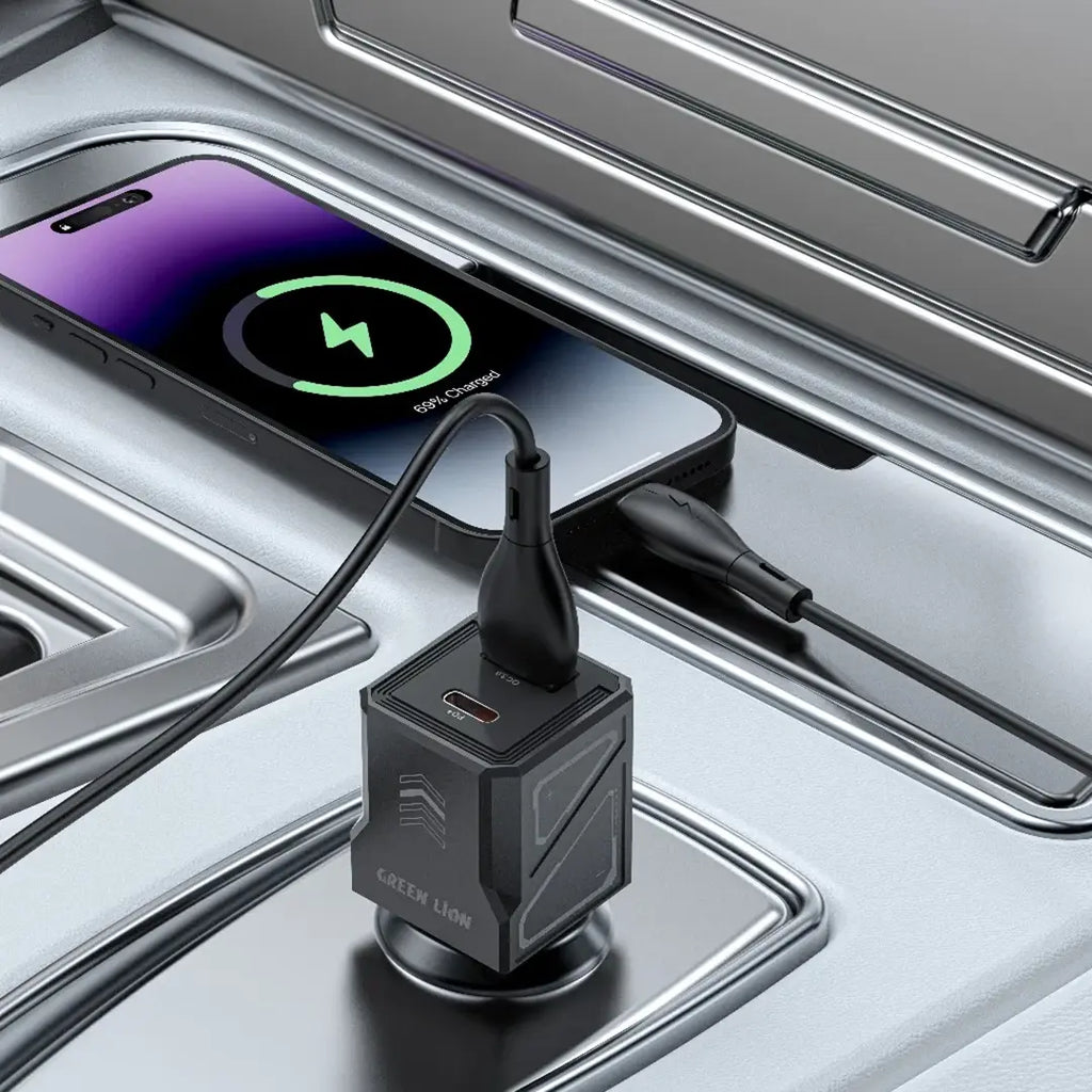 Green Lion Dual Volt Car Charger 60W - GL-CC12 Green Lion Dual Volt Car Charger 60W - GL-CC12