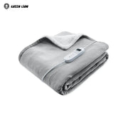 Green Lion Electric Blanket with Heating Function with controller on a white background