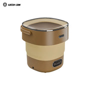Green Lion Fold Wash Mini Washing Machine with control panel on a white background, featuring the Green Lion brand.