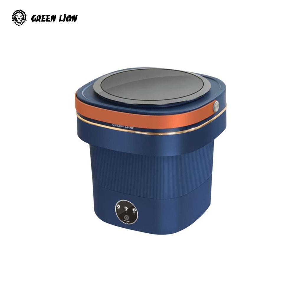 A Green Lion Foldable Mini Washing Machine.