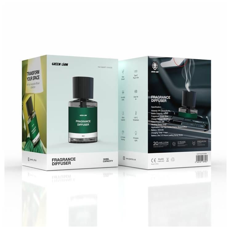 Package Of Green Lion Fragrance Air Diffuser.