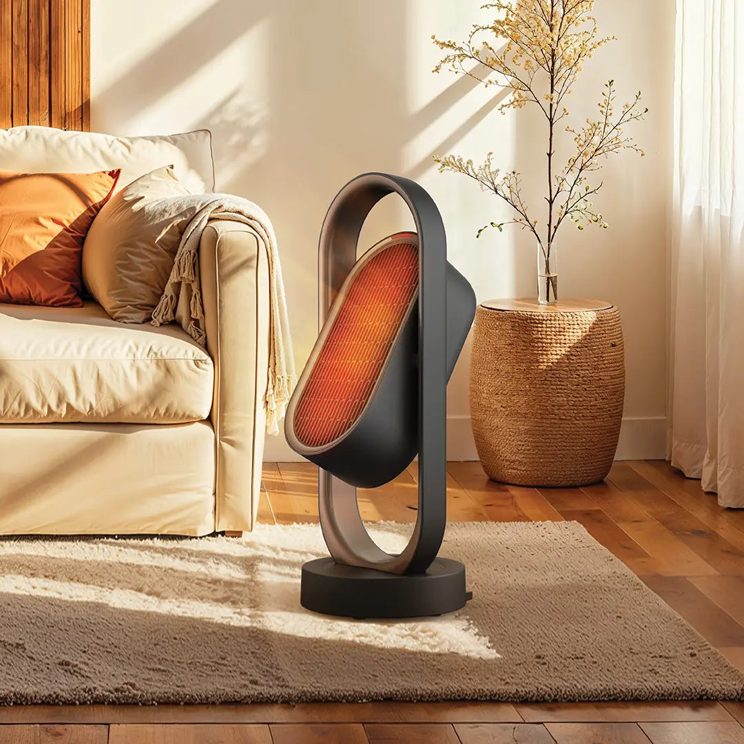 Rotating Green Lion Heater Power Fan & Heater.