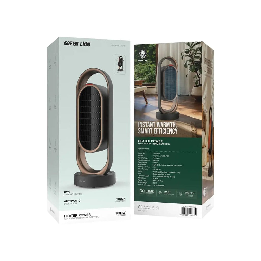 Pack of Green Lion Heater Power Fan & Heater.
