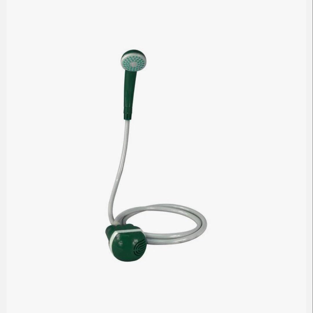 A Green Lion Rechargeable Outdoor Smart Shower.