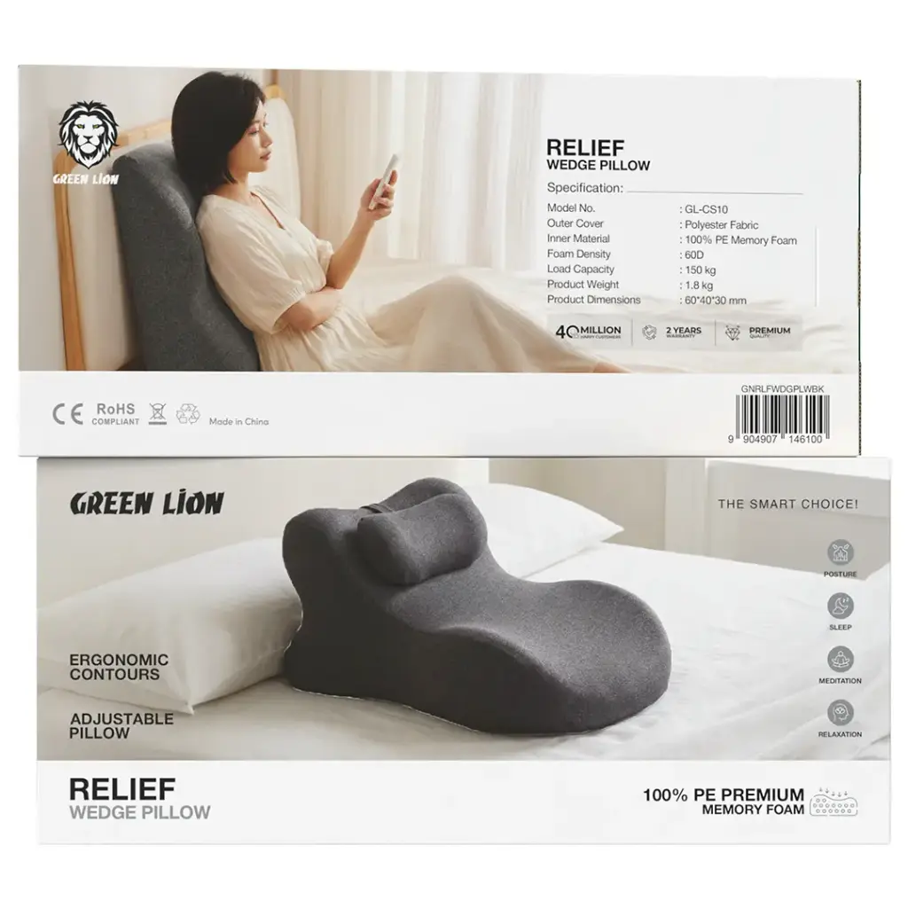 Product detais of Green Lion Relief Wedge Pillow