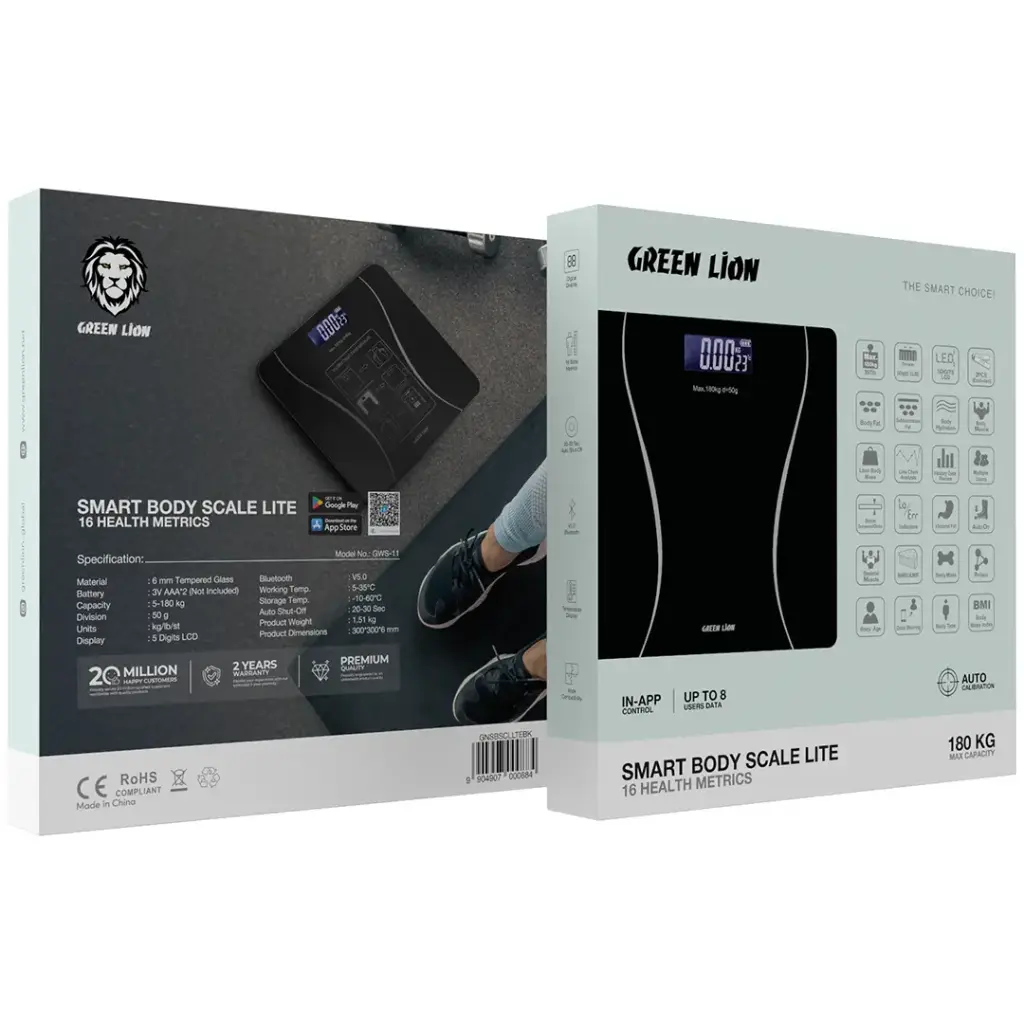 Package Of Green Lion Smart Body Scale Lite.