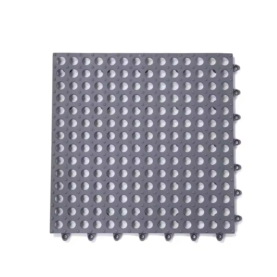 A Grey Non-Slip Bathroom Shower Mat.