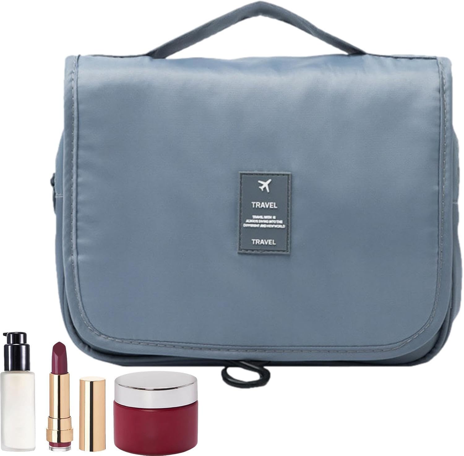 Grey Travel Toiletry Storage Bag.