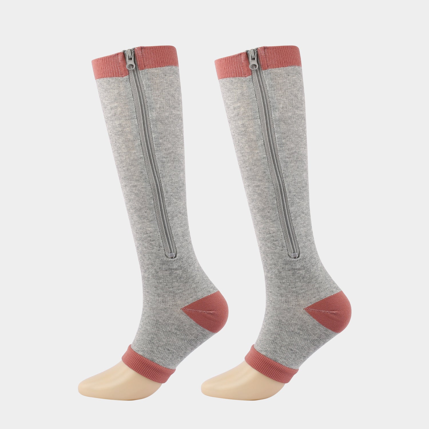 Grey Unisex Compression Sports Socks.