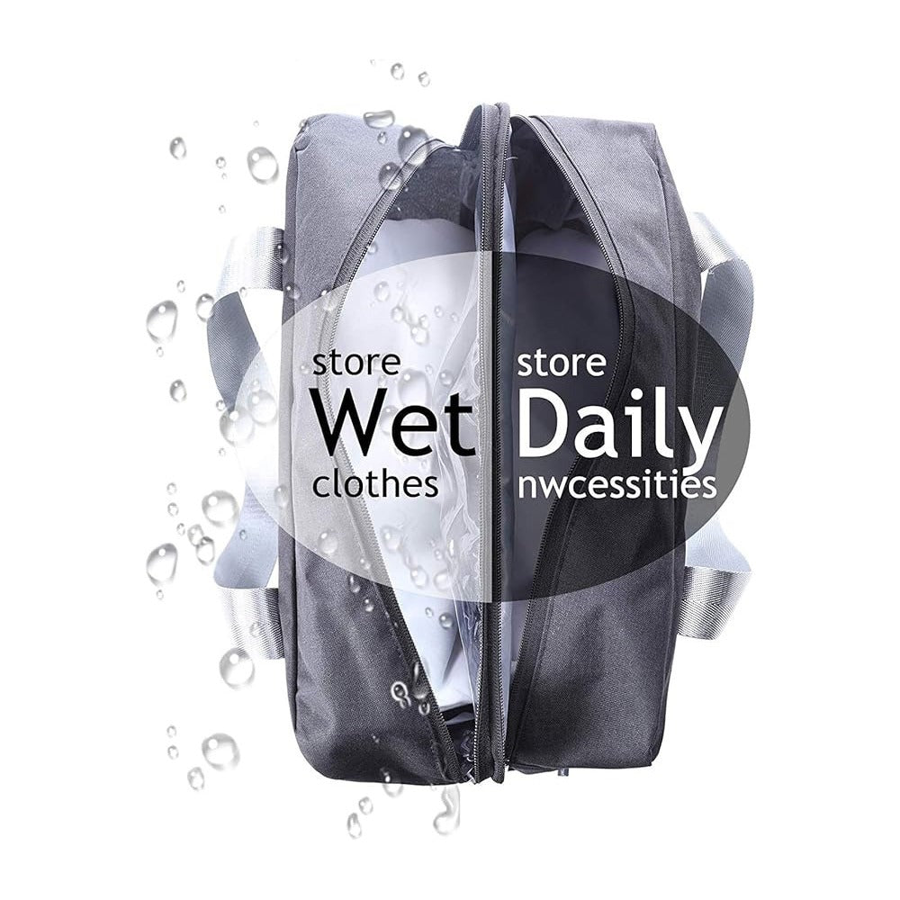 store wet & dry clothes in Gym Bag with Wet/Dry Separation