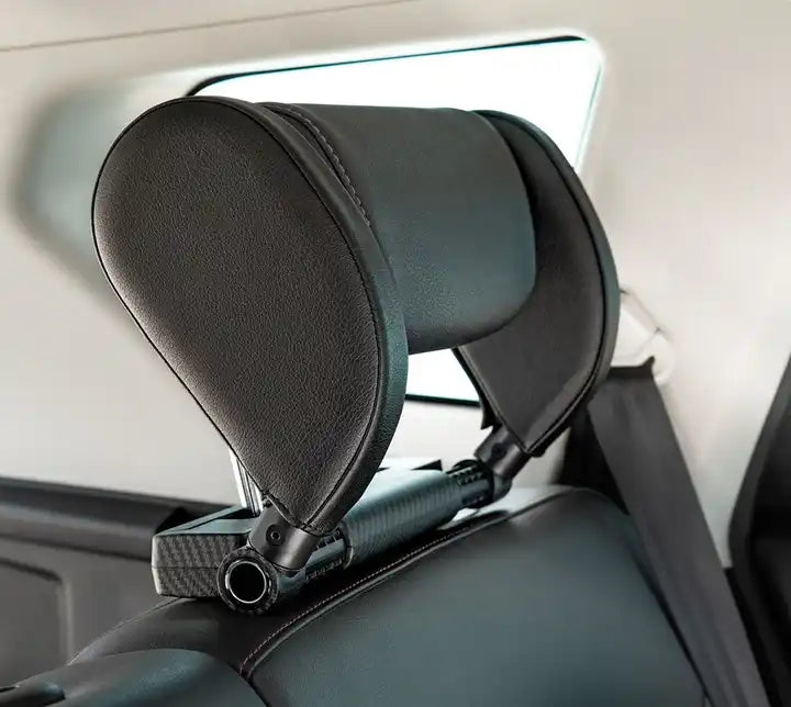 Adjustable Car U-shaped Leather Memory Foam Neck Rest Cushion Seat Pil