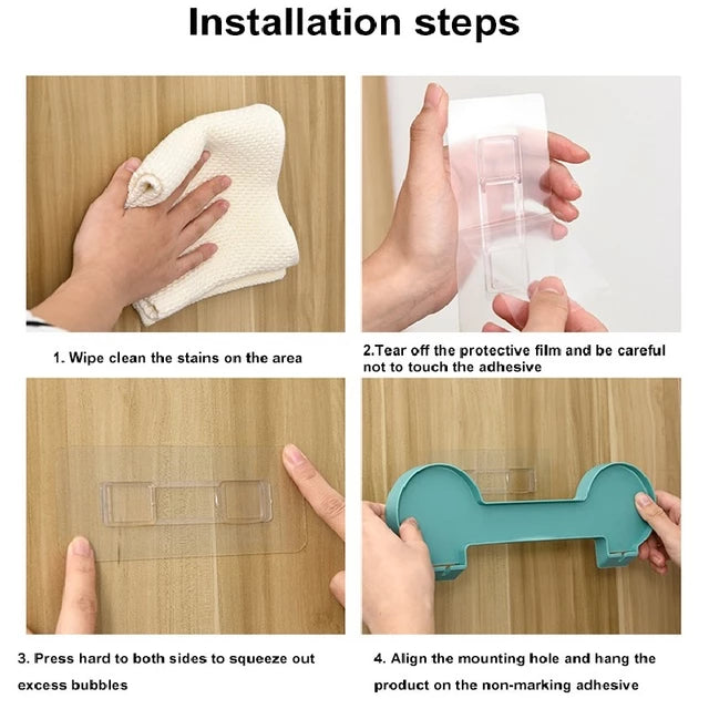 Installation Steps of Wall-mounted Cloths Organizer