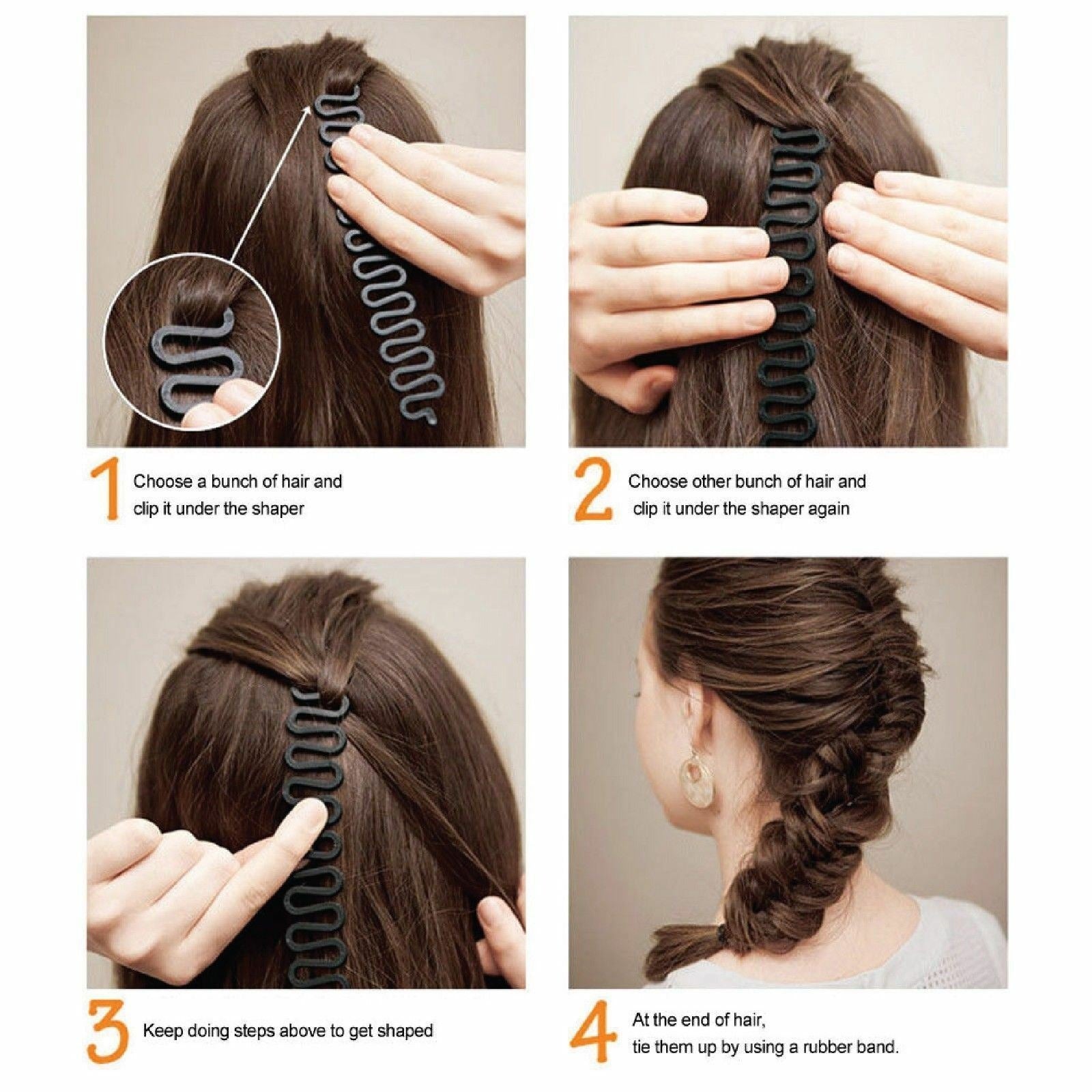 steps on how to use Hair Braiding Tool