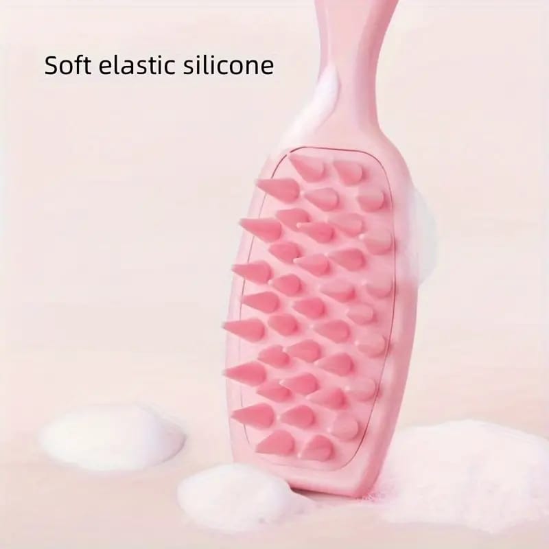 Soft Elastic Silicone Of Head Scalp Massager Comb.