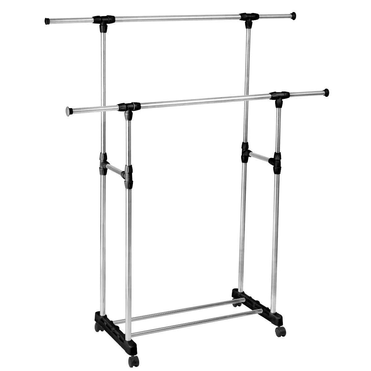 Double Pole Movable Cloth Hanger.