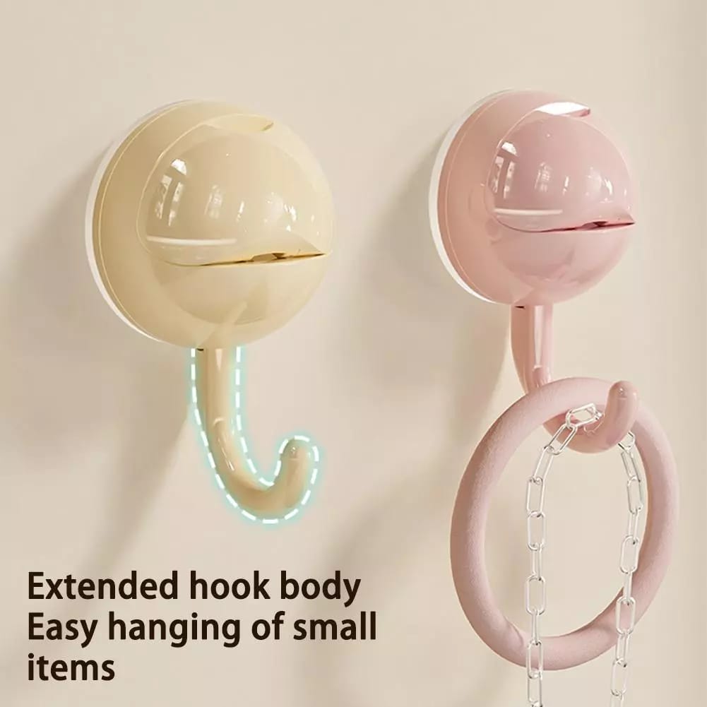 Hanging Items in Reusable Suction Cup Hook.