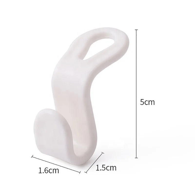 Clothes Hanger Connector Clips in white color with its size