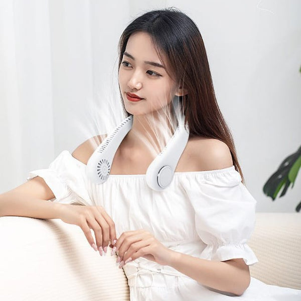 Vaneless Hanging Neck Fan, Portable and Silent Wearable Fan For Indoor