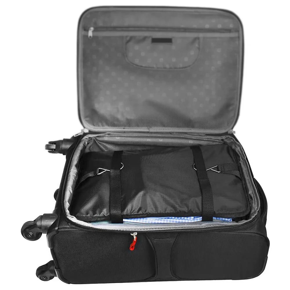 Hanging Travel Shelf Organizer is Placed in a Bag