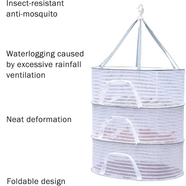 Herb Drying Rack Net, 3 Layer Hanging Mesh Net, Fruits, Veggies, Herbs, Fish Drying Rack Herb Drying Rack Net, 3 Layer Hanging Mesh Net, Fruits, Veggies, Herbs, Fish Drying Rack
