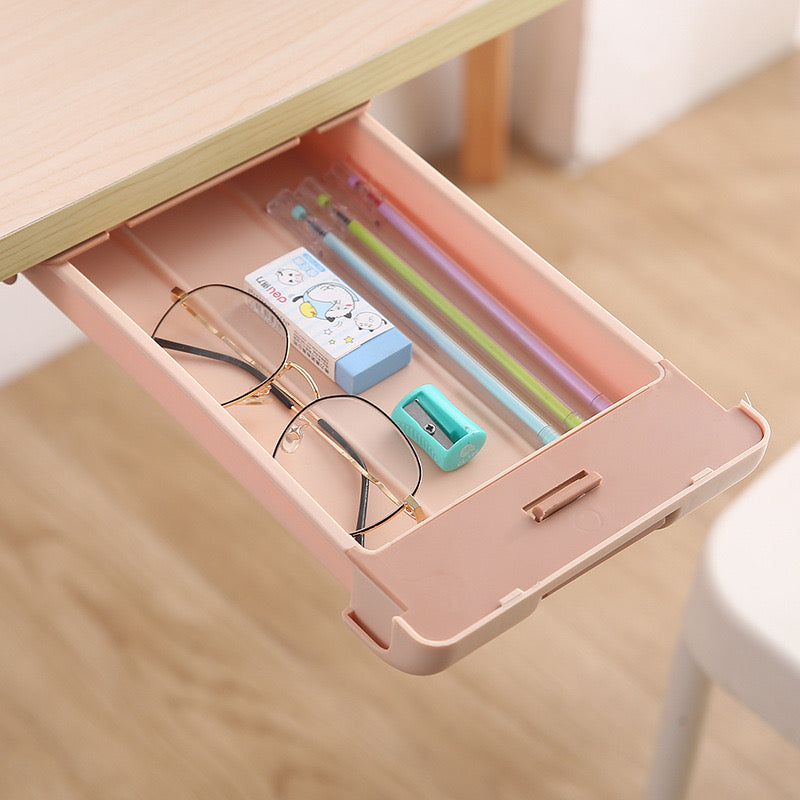 Hidden Drawer Pencil Rack with some items