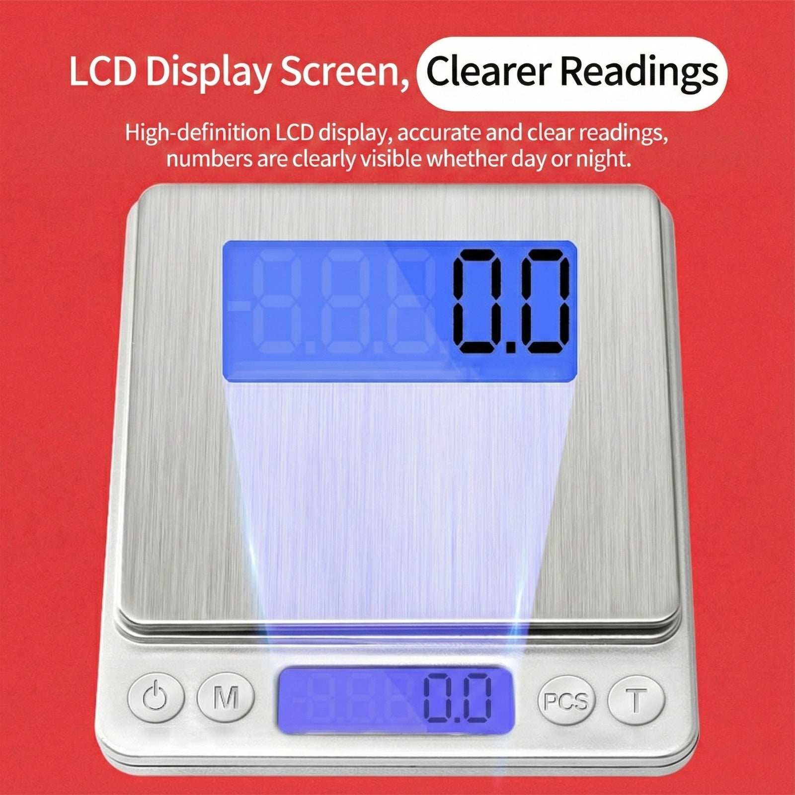 LCD Display Screen Of High-Precision Digital Platform Scale.