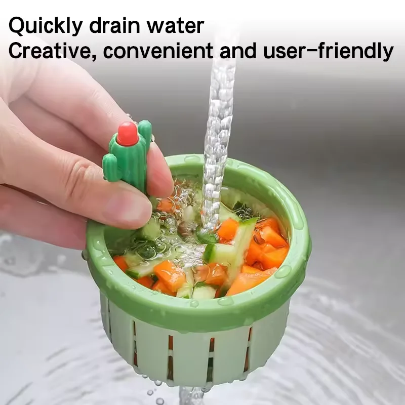 A Person is Holding Cute Kitchen Sink Drainer With Waste Particles.