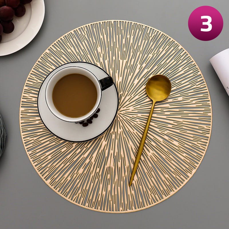 Home Decor Party Dining Table Mat With Tea Cup On it.