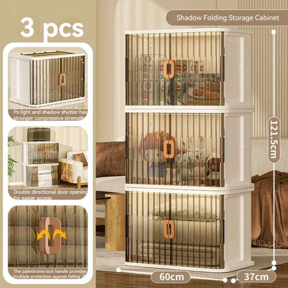Size Of 3 Layer Home Storage Bins.