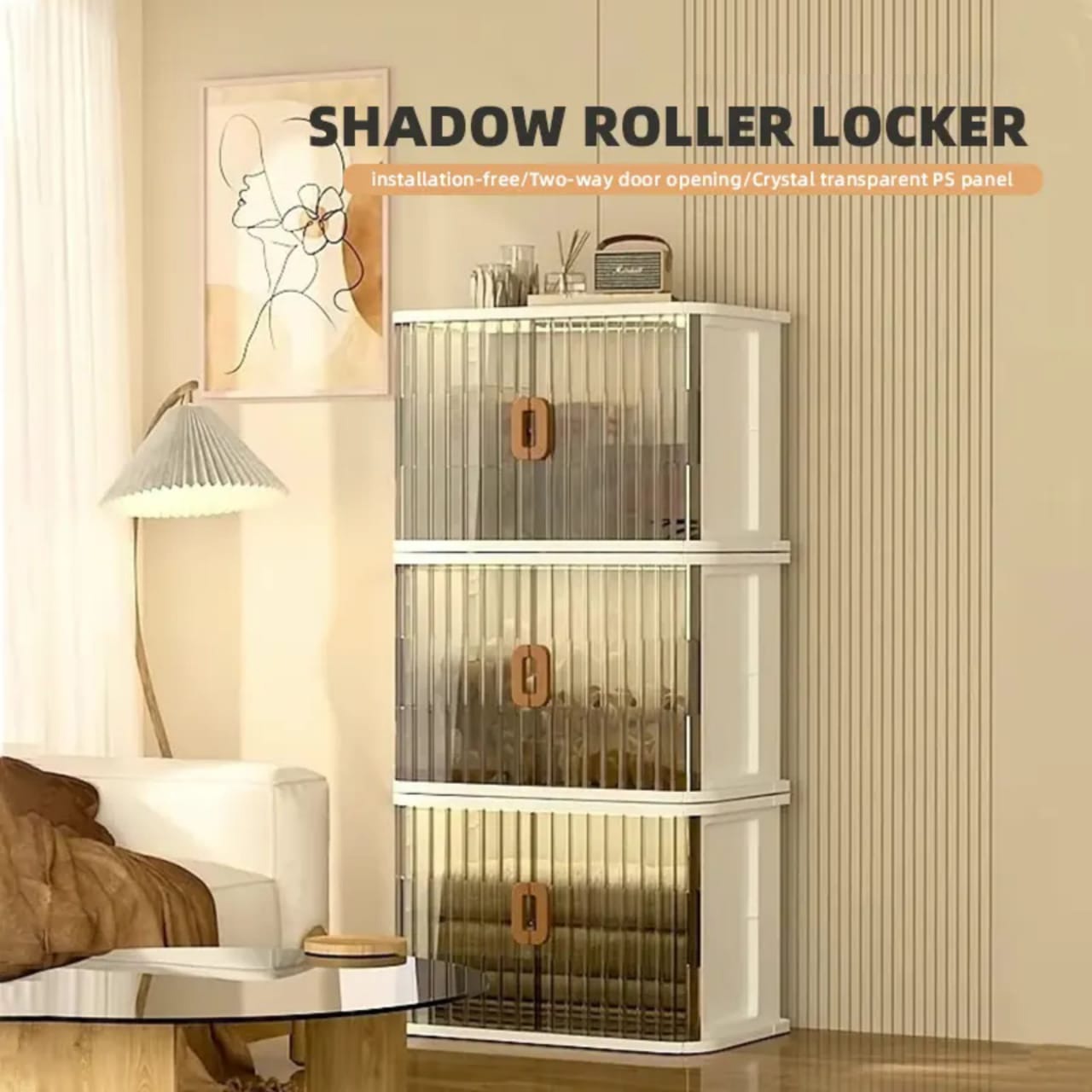 Home Storage Bins is Kept at the Corner Of Living Area.
