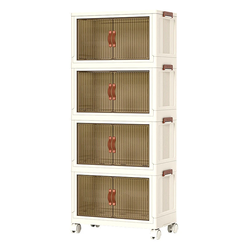 Easy Installation Multi-Layer Stackable Portable Storage Cabinet with
