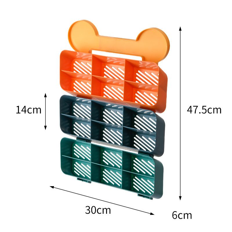 Wall-mounted Cloths Organizer size details