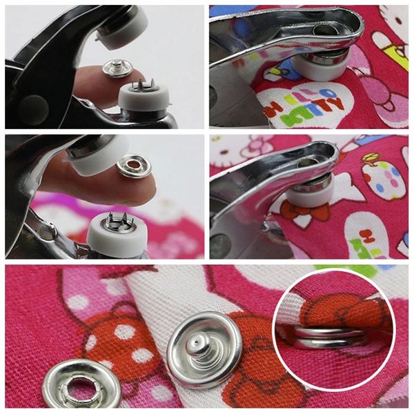 Stainless Steel Snap Buttons (Pack Of 100 Pcs)