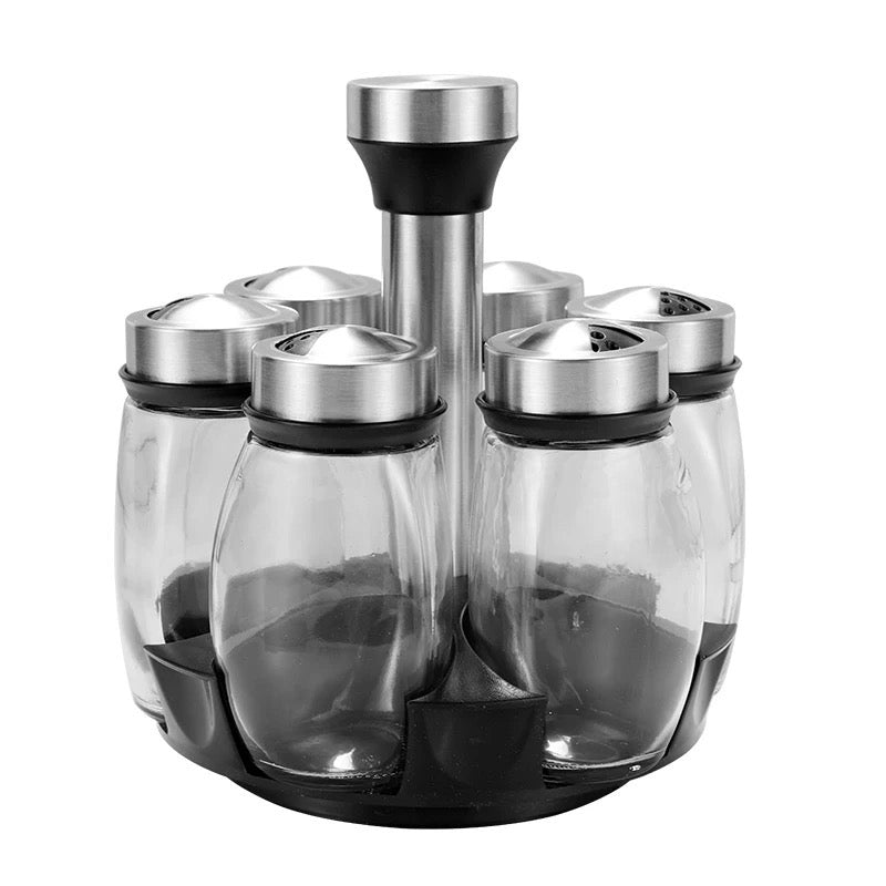 Spice Jar Organizer Set, Pepper Shaker Seasoning Kitchen Bottle Holder - Product View