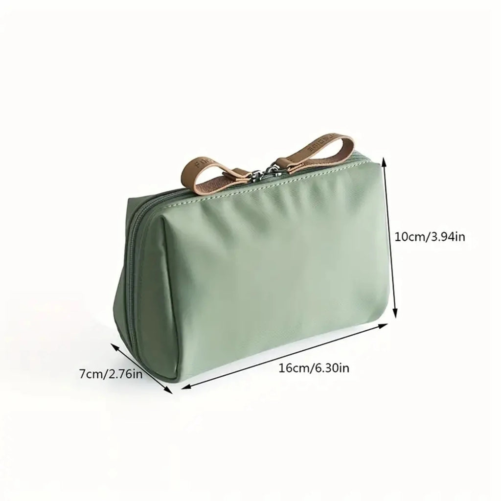 Portable Waterproof Solid Color Cosmetic Bag Toiletry Storage Pouch for Women Portable Waterproof Solid Color Cosmetic Bag Toiletry Storage Pouch for Women
