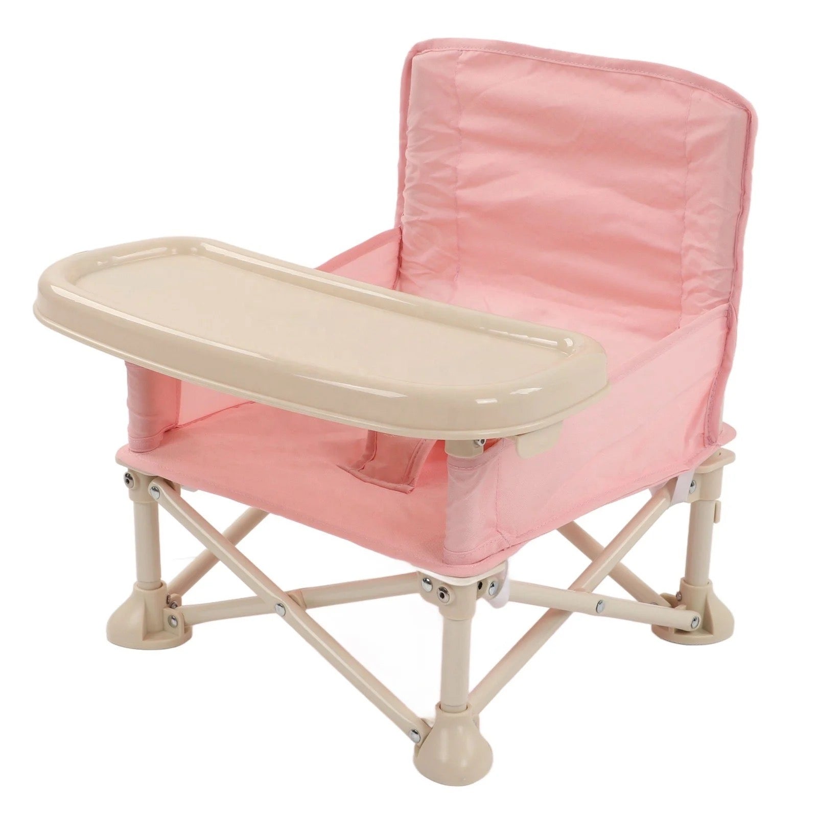 Baby & Toddler Portable Folding Travel & Activity Chair With Tray - Pink Color