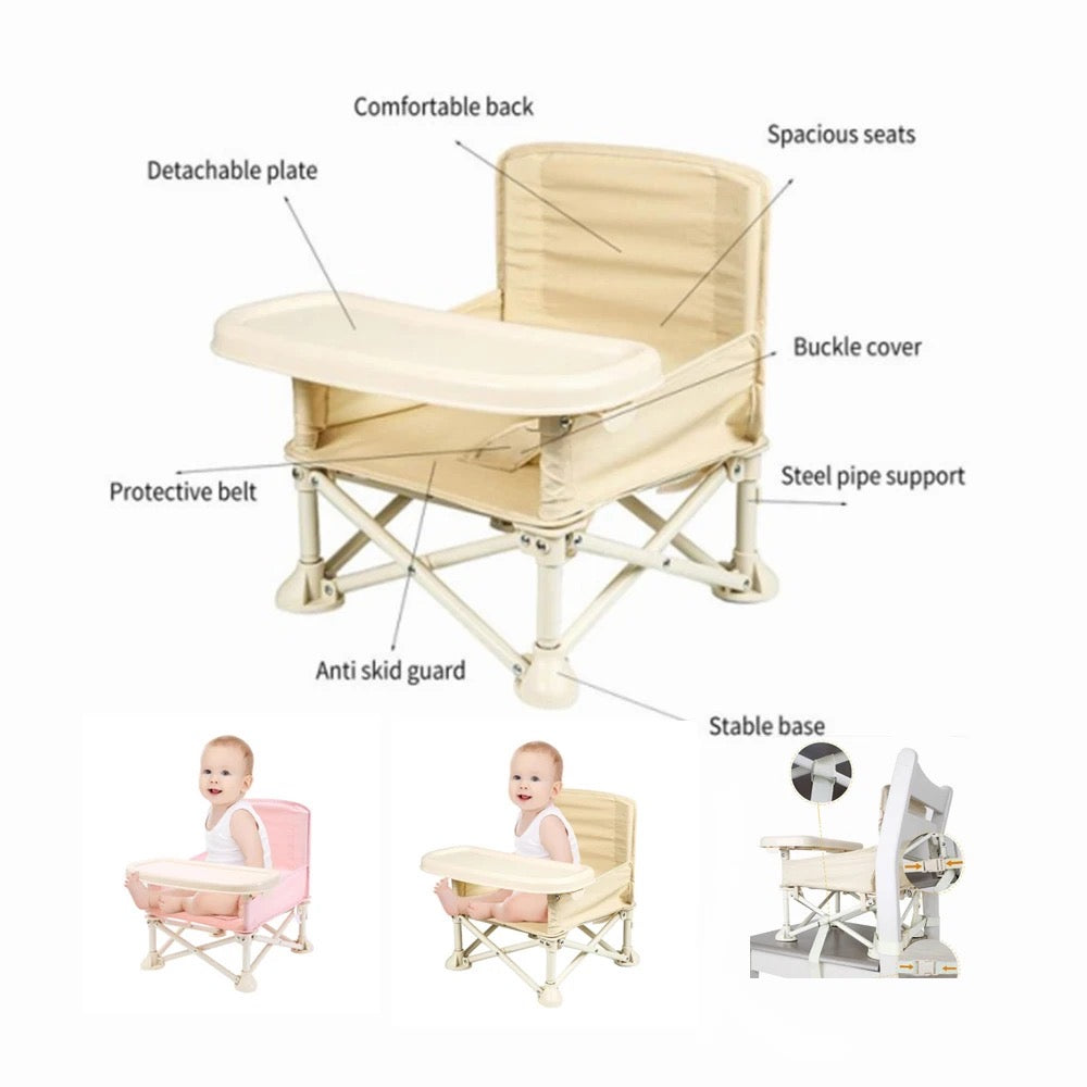 Baby & Toddler Portable Folding Travel & Activity Chair With Tray - Structures