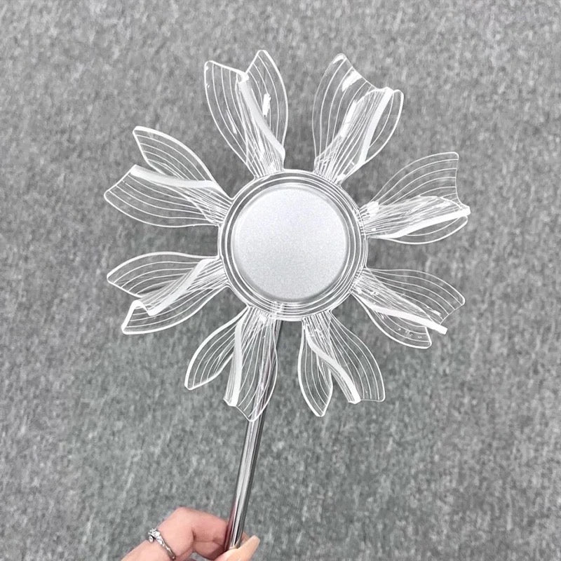 Sunflower Windmill LED Room Decor Lamp, 3 Colors Touch Control Lampshade Light for Bedside Table