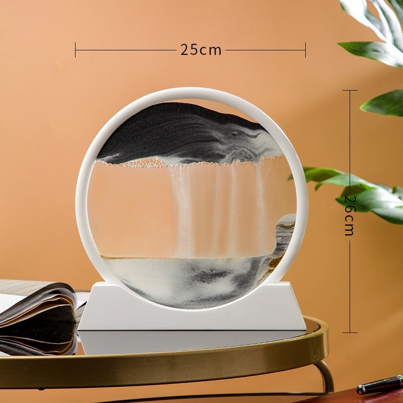 Moving Sand Hourglass Frame Art