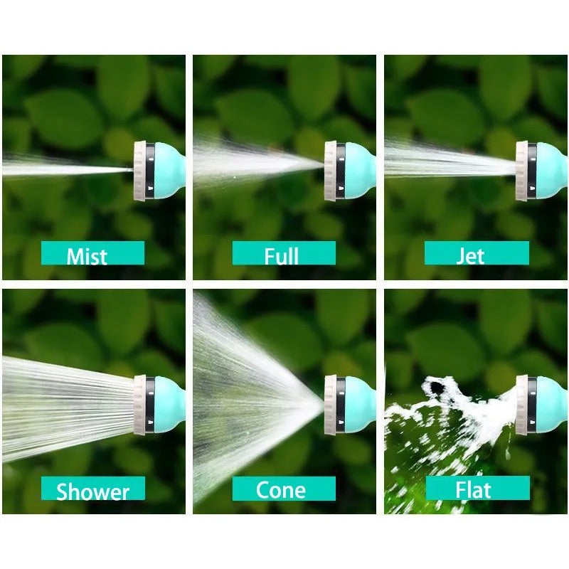 Collage image showing the types of water flow in Water Spray Gun Set