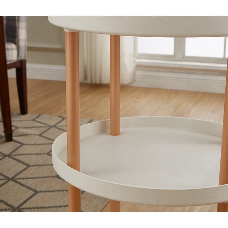 Multi-tier Mobile Storage Table, Space Saving Movable Trolley Rack