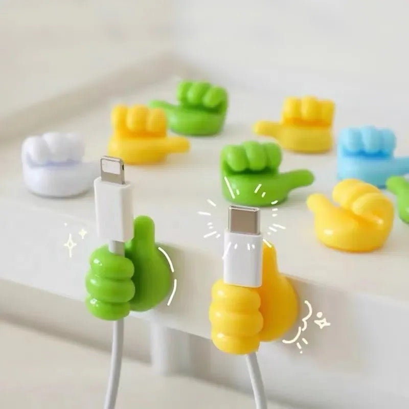 Two Multifunctional Mini Handy Organizer Hook  holding cable