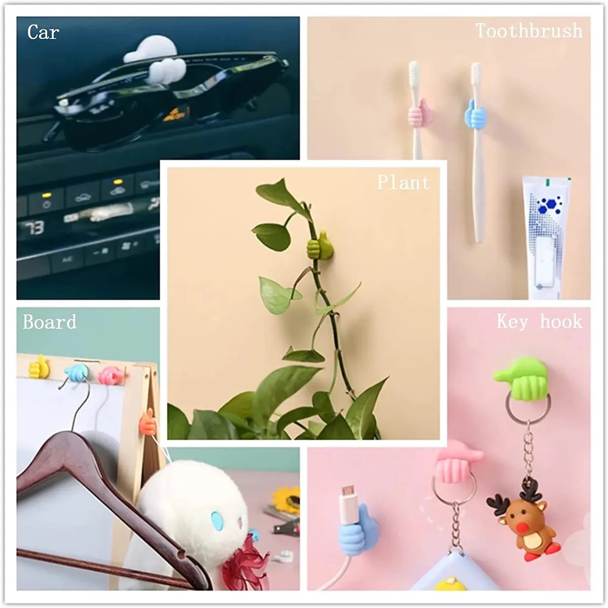 Different use of Multifunctional Mini Handy Organizer Hook