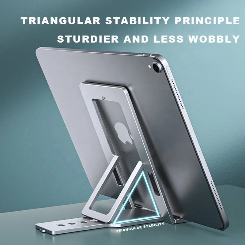 Portable Smartphone Bracket Cradle Dock, Foldable Aluminium Mobile Phone Tablet Holder Bracket Mount Portable Smartphone Bracket Cradle Dock, Foldable Aluminium Mobile Phone Tablet Holder Bracket Mount