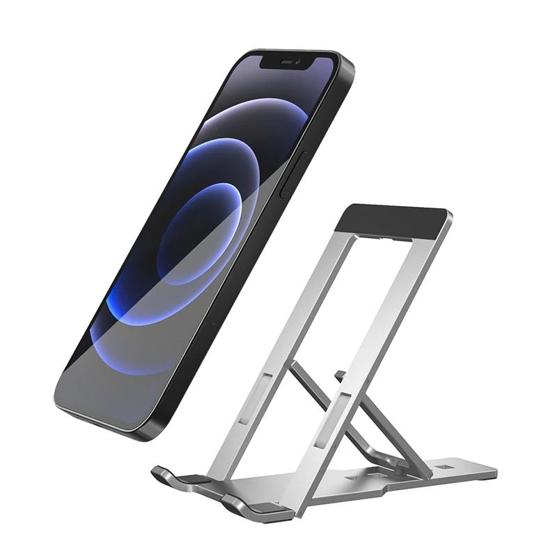 Portable Smartphone Bracket Cradle Dock, Foldable Aluminium Mobile Phone Tablet Holder Bracket Mount Portable Smartphone Bracket Cradle Dock, Foldable Aluminium Mobile Phone Tablet Holder Bracket Mount
