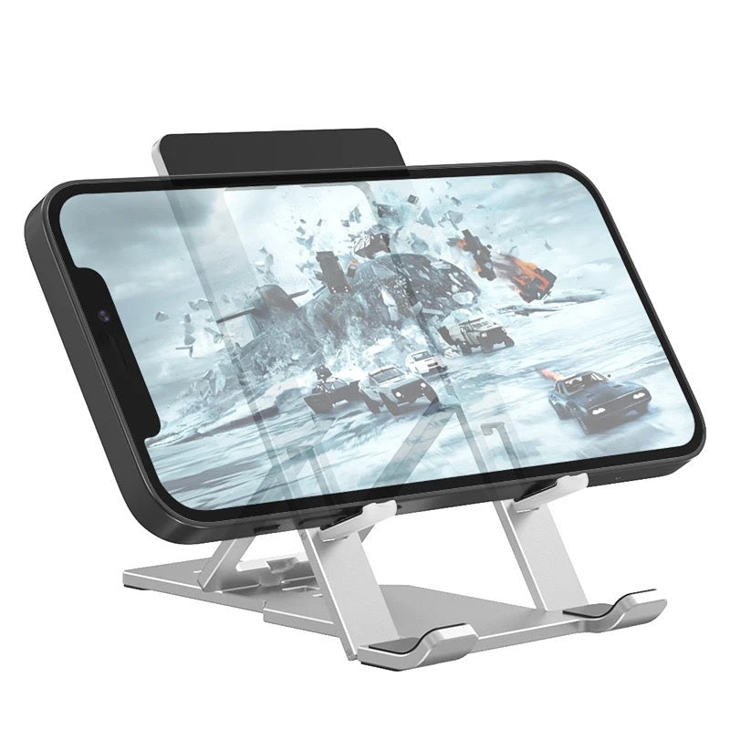 Portable Smartphone Bracket Cradle Dock, Foldable Aluminium Mobile Phone Tablet Holder Bracket Mount Portable Smartphone Bracket Cradle Dock, Foldable Aluminium Mobile Phone Tablet Holder Bracket Mount
