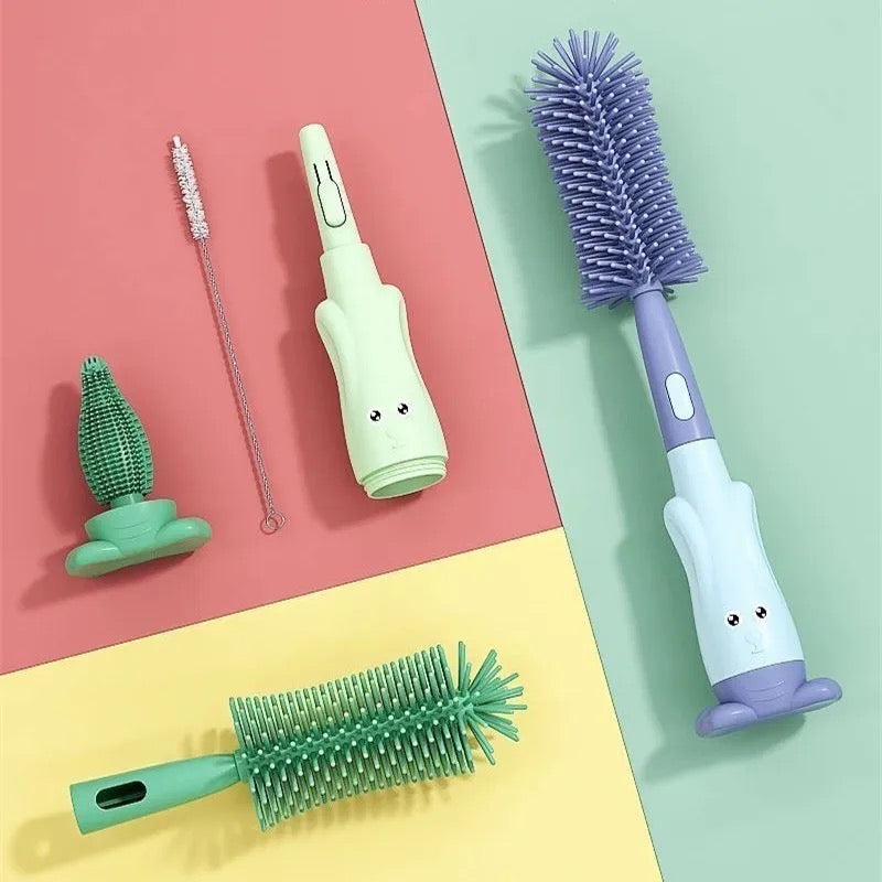 Baby Bottle Cup & Edges Cleaning Brush Set Baby Bottle Cup & Edges Cleaning Brush Set