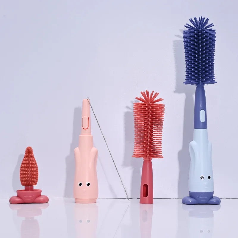 Baby Bottle Cup & Edges Cleaning Brush Set Baby Bottle Cup & Edges Cleaning Brush Set